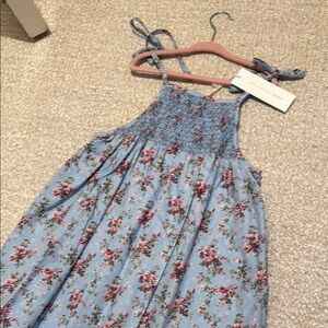 Floral Blue Kids Dress